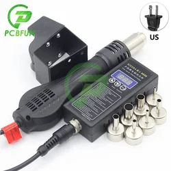 220V 430W strumento di riparazione della saldatura della pistola ad aria calda digitale 8858 Micro stazione di saldatura per rilavorazione LED asciugacapelli EU US Plug Heat Gun