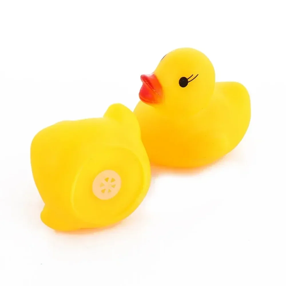 5Pcs/lot Kawaii Baby Floating Squeaky Rubber Ducks Kids Bath Toys for Children Boys Girls Water Swimming Pool Fun Playing Toy