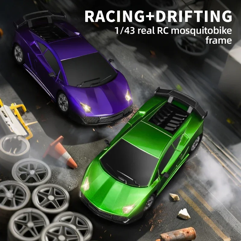 Model 2198: 1:43 Scale 4WD Remote Control Drift Toy Car with Smooth Handling and Realistic Drifting Effects