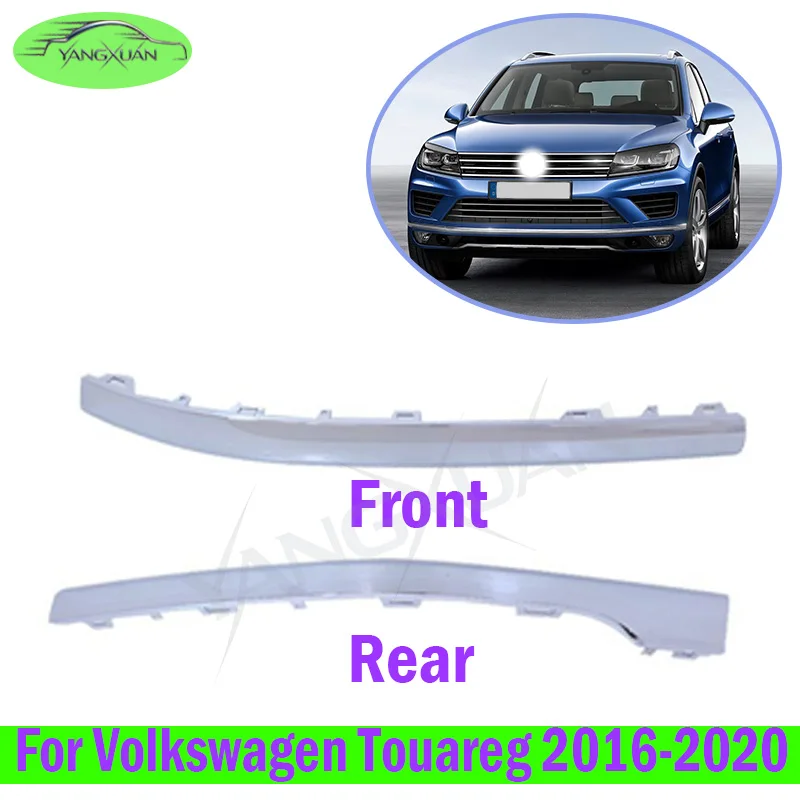 Front Bumper Lower Corner Part For Volkswagen Touareg 2016-2020 Front Rear Bumper Bright Strip Decorative Strip