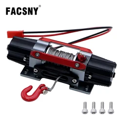 For TRX4 Dual Motor Metal Simulated Winch For 1/ 8 1/ 10 RC Crawler Car SCX10 RC4WD D90 KM2 Redcat YK4082 Upgrade Parts