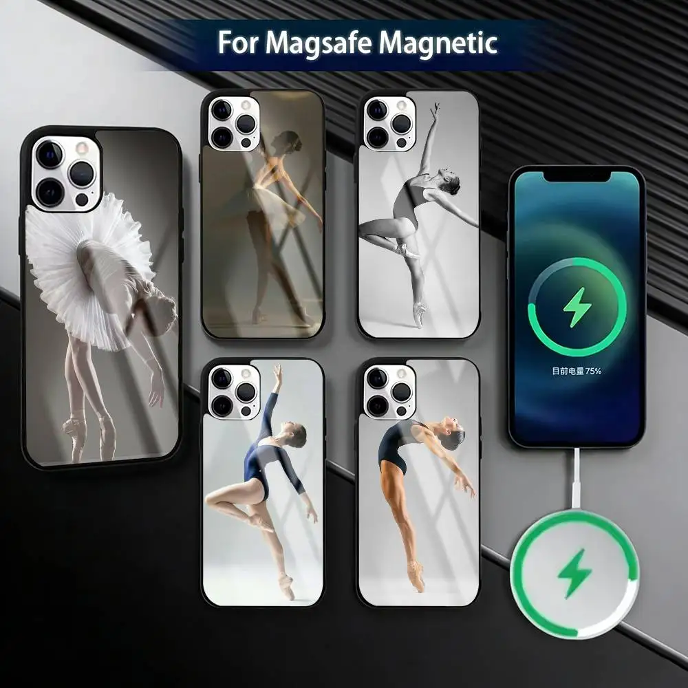 

Elegant B-Ballet Phone Case For iPhone17,16,15,14,13,12,11 Plus,Pro Magnetic with Magsafe Wireless Charging