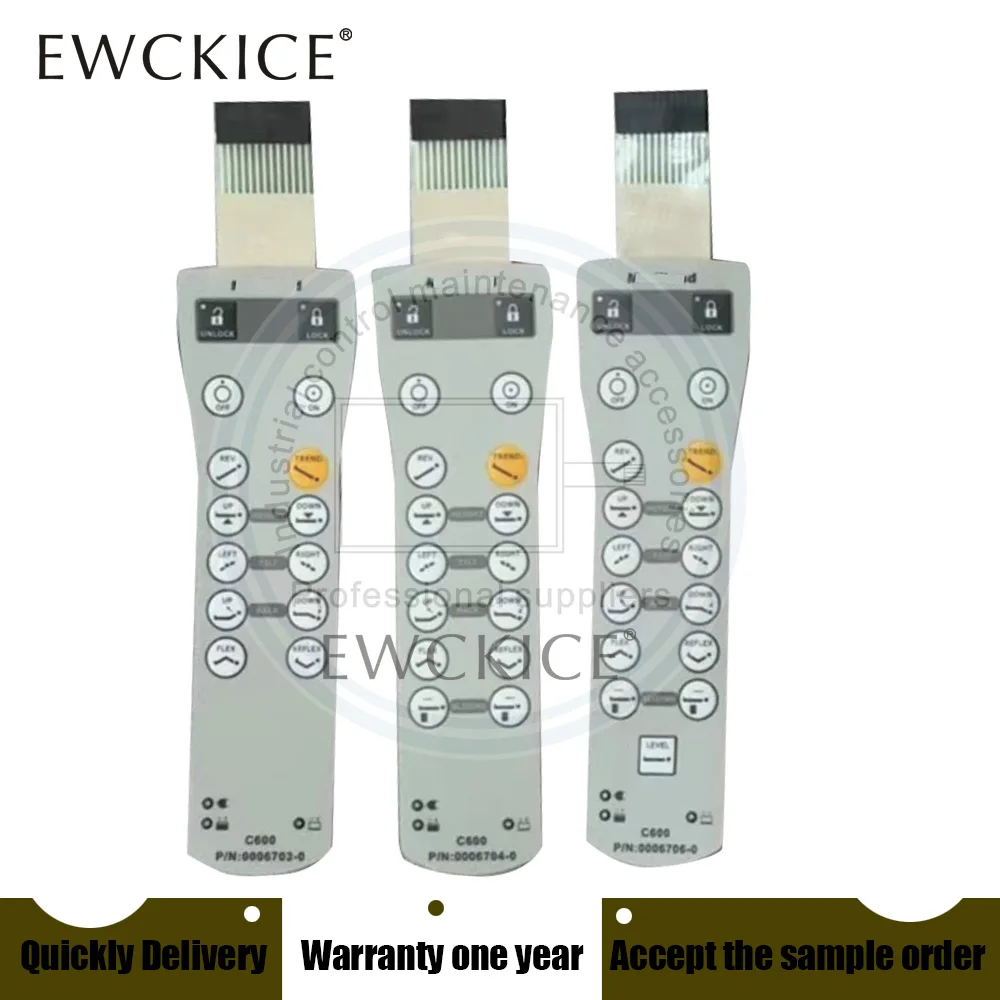 NEW C600 HMI C600K/SD PLC 0006702-0 0006704-0 0006706-0 Membrane Switch keypad keyboard