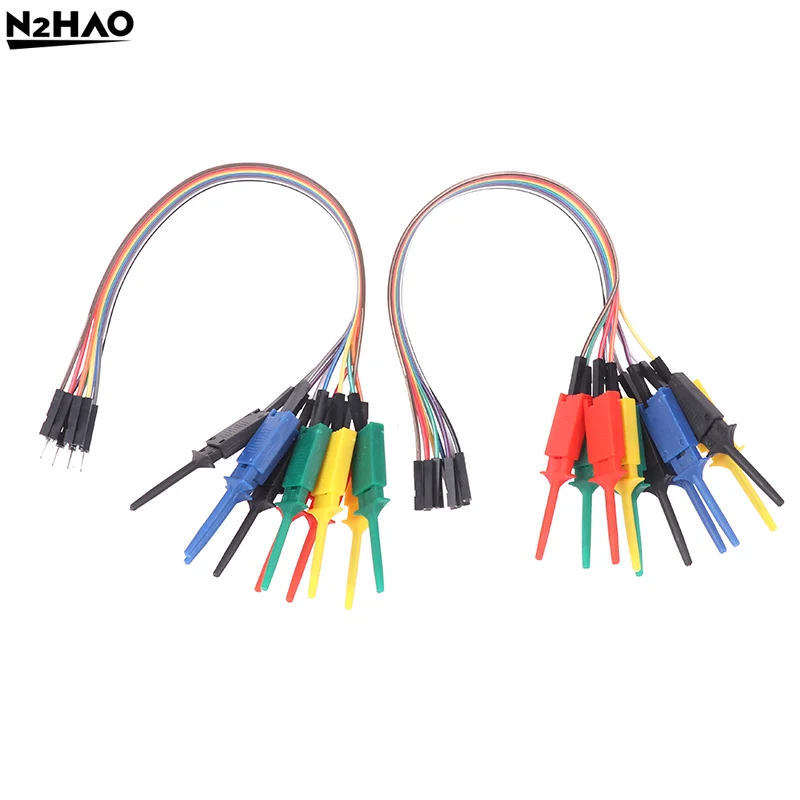 الملونة 20 سنتيمتر عالية الكفاءة اختبار هوك كليب المنطق محلل كابل القابض التحقيق اختبار المشبك عدة لرقائق دبابيس ربط اختبار