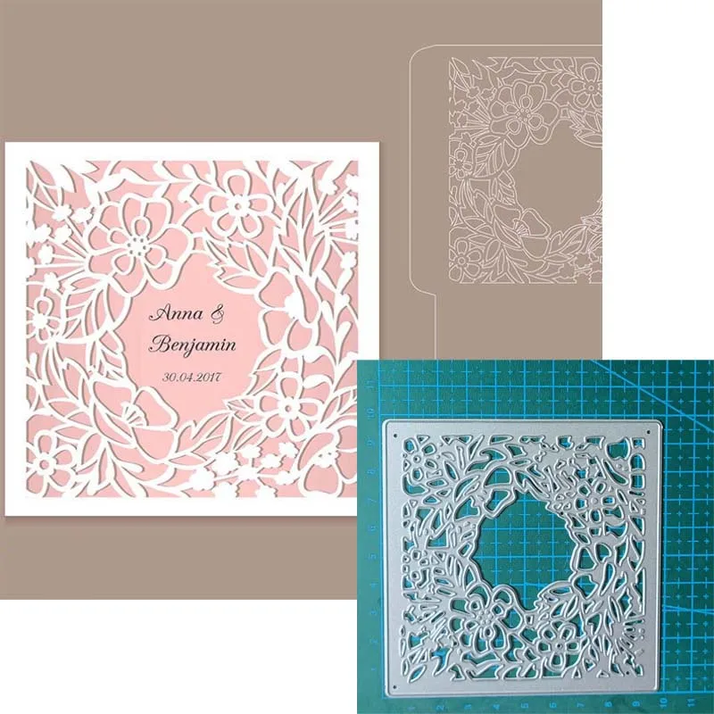 Framework Background Metal Cutting Dies for Scrapbooking