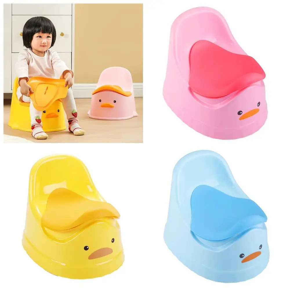 Orinal de higiene para bebé con dibujos de pato, orinal antifugas para entrenamiento, orinal para bebé, orinal de plástico a la moda para niñas