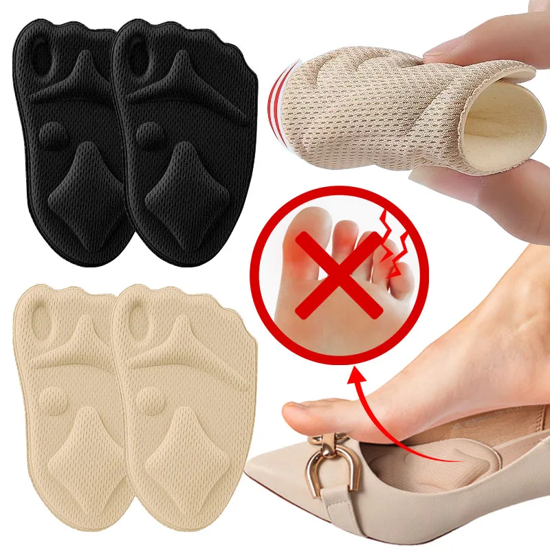 Women High Heel Forefoot Pad for Shoes Insert Half Insoles Plantar Pain Relief Cushion Comfortable Foot Care Massaging Toe Pad