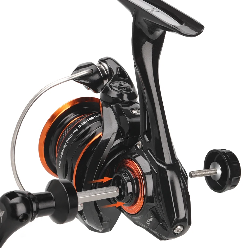 HISTAR Butterfly Long Casting 5.4:1 High Ratio 5kg Drag Power 5+1 BB Metal Body Professional Micro Spinning Fishing Reel