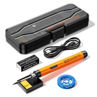 Multifunctional USB Digital Electric Soldering Iron Set Kit Intelligent 300-450℃ Temperature Adjustable Solder Welding Iron Tool