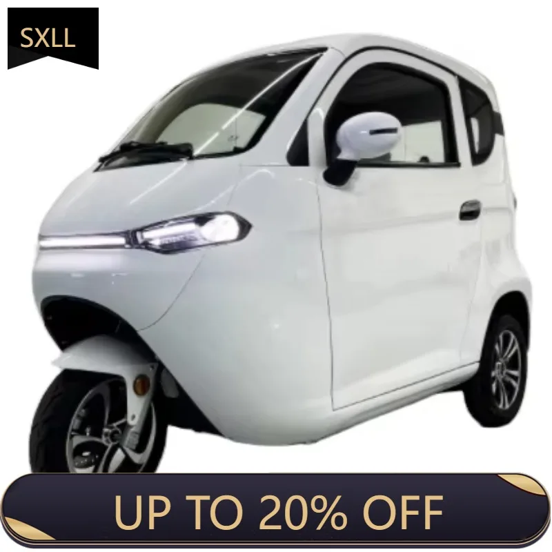 SXLL AERA Closed Body Mini Electric Tricycle Passenger Fully Enclosed Cabin 2200W 60V Lithium Battery EEC COC High Speed 70-90km