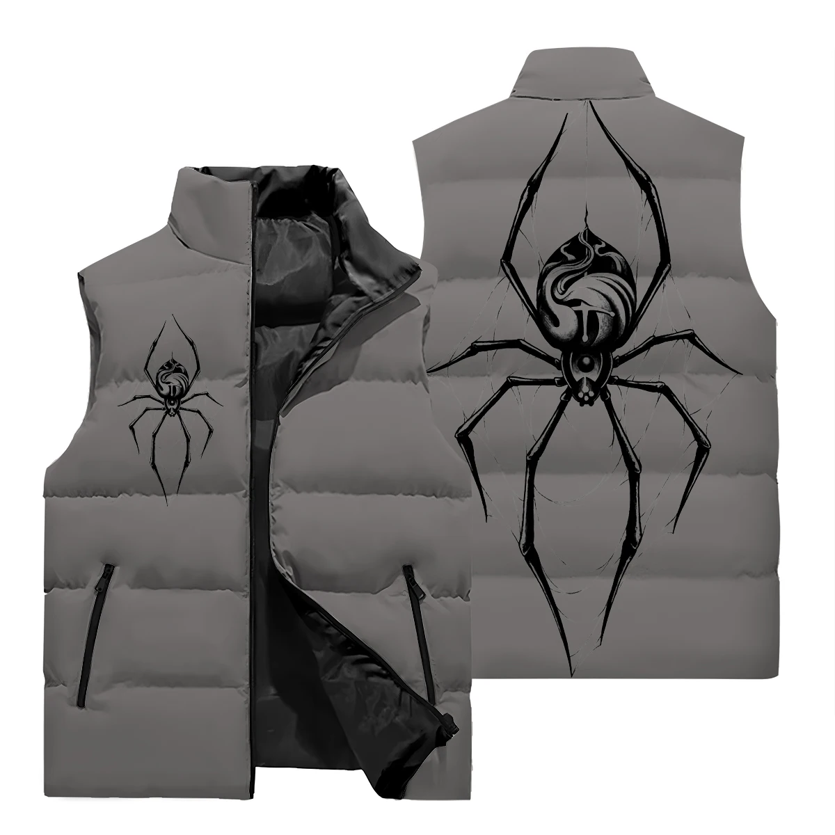 Hot 3D Printed Winter Clothing Vests Warm Sleeveless Jackets Casual Vests Winter Windproof Jackets Men\'s Clothes Men\'s Coats