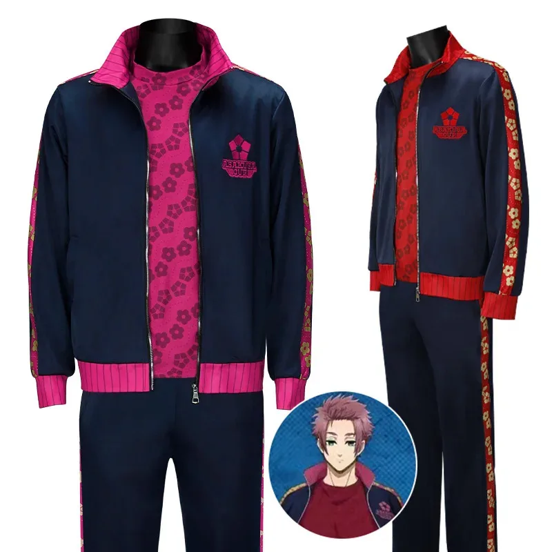 Anime BlueLock ASAKUSA CUP Isagi Yoichi conjunto de ropa deportiva Mikage Reo Bachira Meguru camiseta de fútbol Barou Shouei disfraces Cosplay