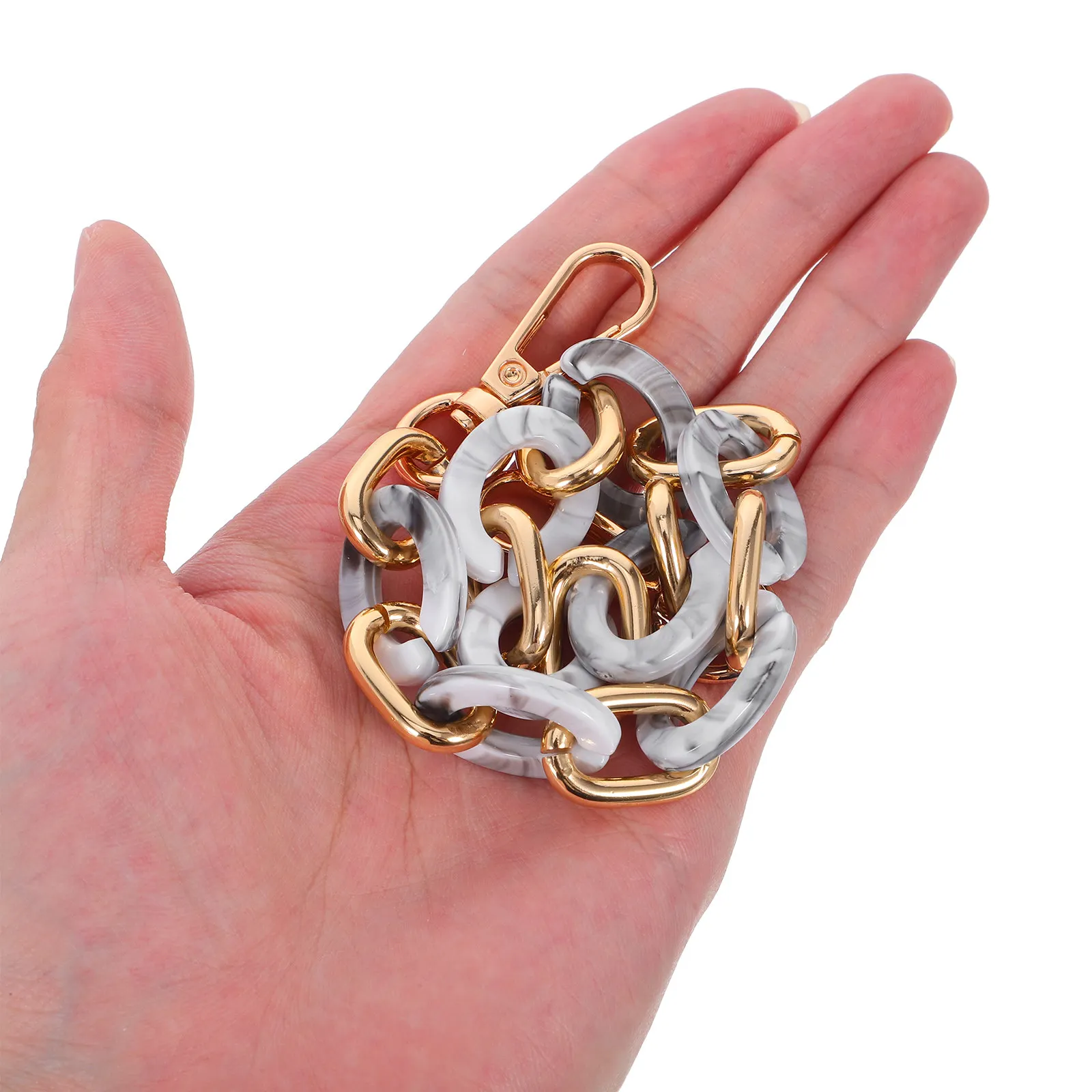 Purse Chain Handle Replacement Acrylic and Alloy Material Sleek Design Easy Install Secure Weight Support for Daily Party Use