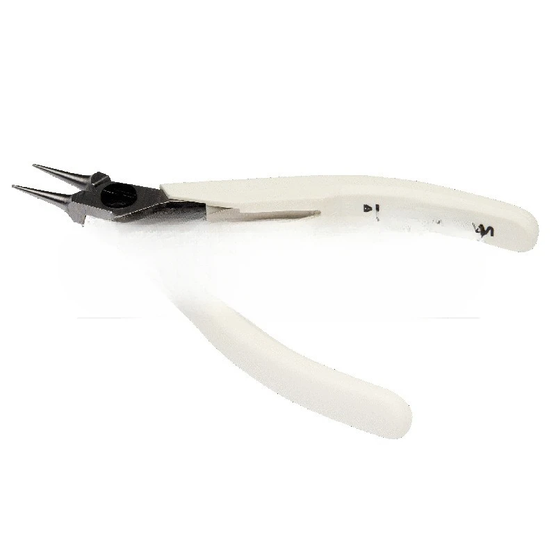 Round nose pliers, white handle round nose pliers