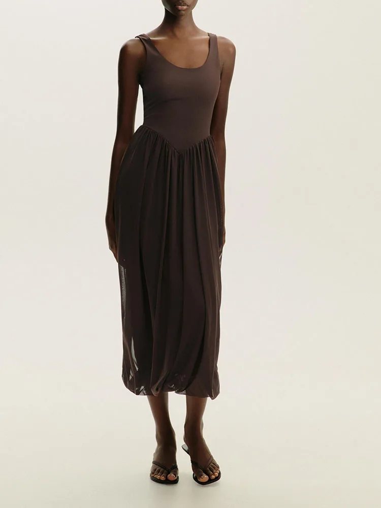 

Осень 2024, новое женское длинное цельное платье Dr round Ne, шелковое сетчатое бальное платье, этнический сценический костюм 5584802 622