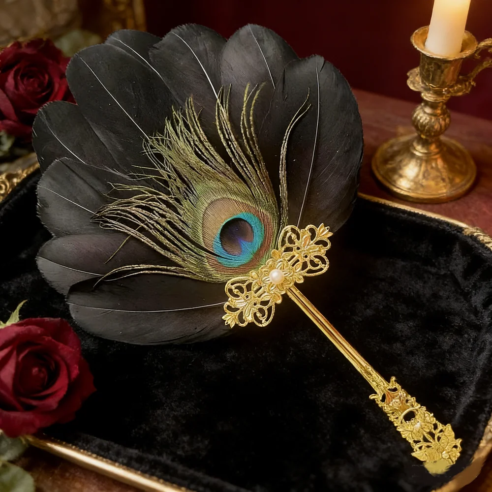 Cosplay Props High-Quality Antique Hanfu Fan Decorative Craft Fan Safe Cheongsam Dance Fan For Outdoor Performance Hanfu Dance
