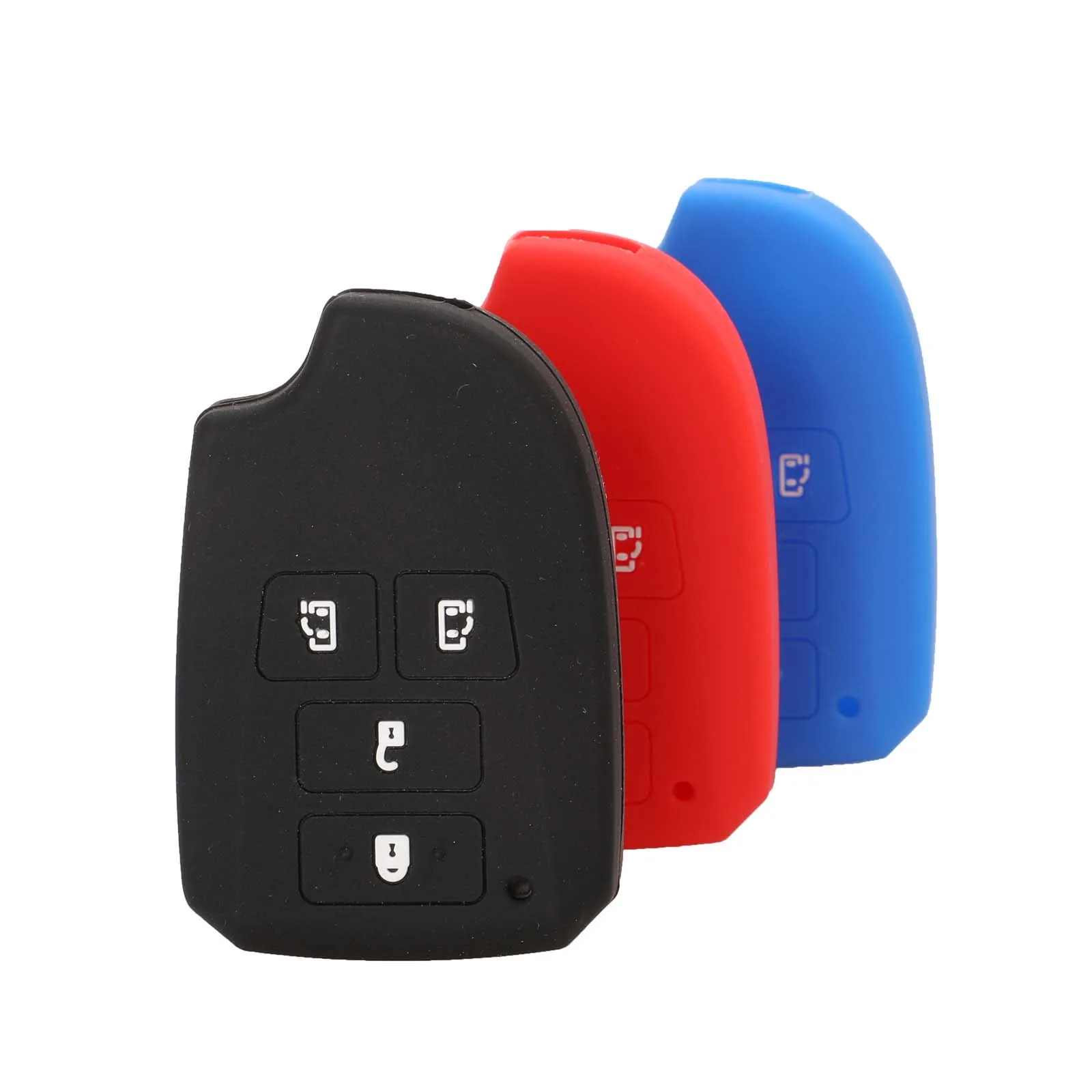 jingyuqin Smart Remote Coloful Silicone Car Key Cover Case For TOYOTA Yaris Camry Corolla Vios Crown Mark Protector Replacement