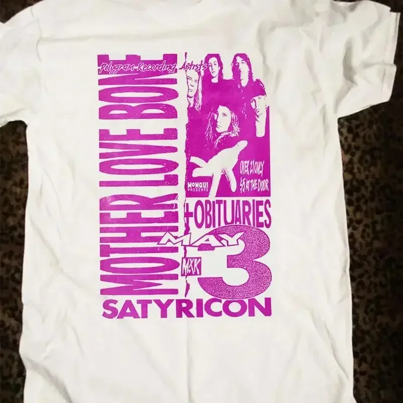 Mother Love Bone Satyricon Concert Adult T Shirt Uu992