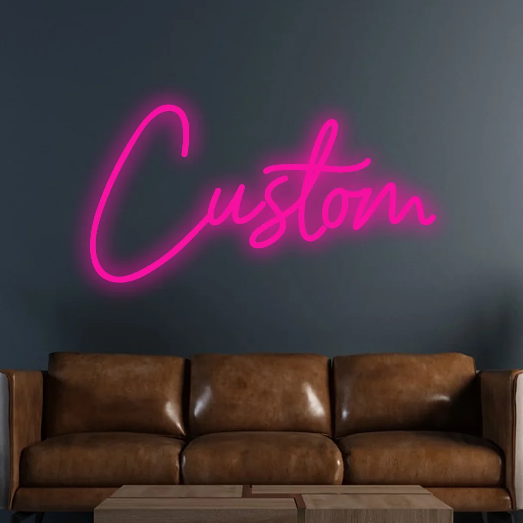 Sinal de néon personalizado nome do bebê festa de aniversário presente quarto do miúdo decoração da parede casa led nome sinal dormitório decoração presentes personalizados para ela