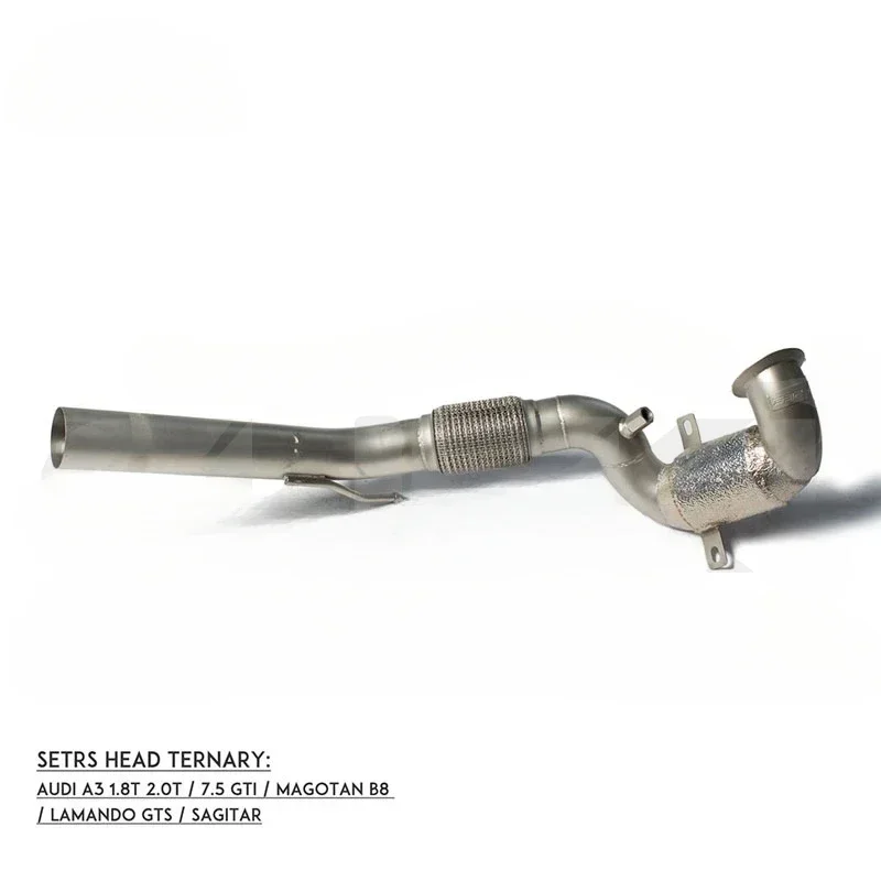 

High Quality Downpipe Modification for Magotan Audi A3 7.5 GTI 1.8T 2T, Modified Exhaust System, Through High Flow