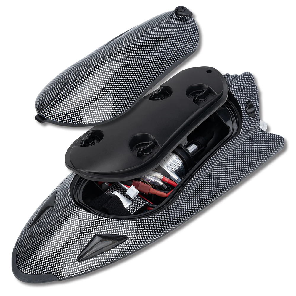 FAYEE FY011 2.4G High Speed Turbojet Speedboat 40KM/h 120-150M RC Distance 7.4V 2000mAh 390 Brushed RC Boat For Kids Adult Gifts