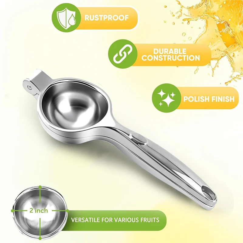 A26F-Zitronenpresse, extra große Zitronenpresse, manueller Zitruspresse aus Edelstahl, Handpresse