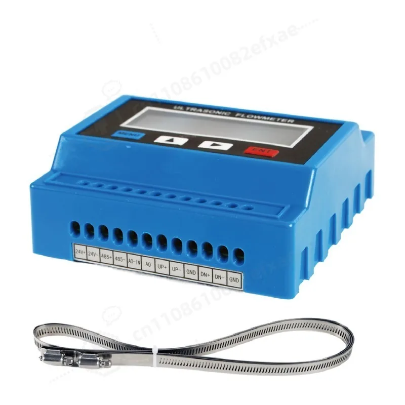 Modular Clamp-on Ultrasonic Liquid Water Flow Transmitter 4-20mA RS485 Modbus Output Non-intrusive Flow Meter