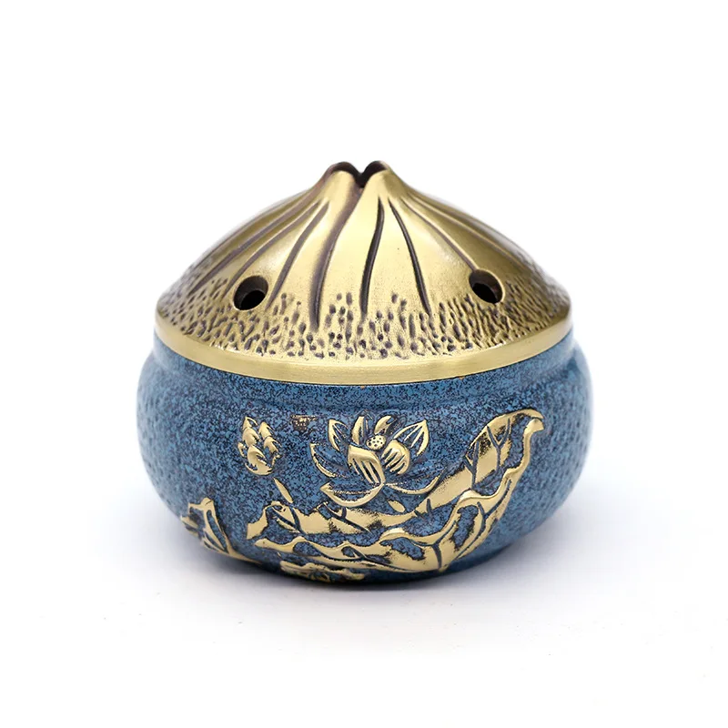 

Copper Incense Burner Holder Incense Plate Home Decoration Metal Incense Burner Lotus Zen Burner Chinese Style Decoration