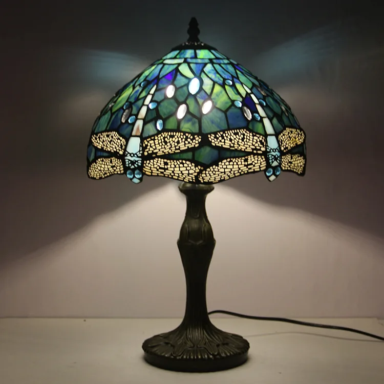 Dragonfly room bedside eye protection lamp dining room decorative desk lamp
