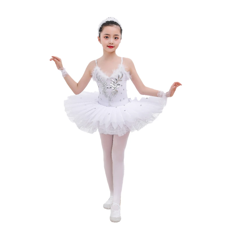 Girls Ballet Dress Tutu Dance Costumes Children Swan Lake Ballet Costumes Ballroom Dancing Dress Dancewear Princess Dress Outfit