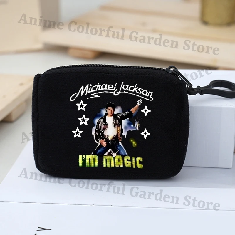 King of Pop Michael Jackson Cute Coin Purse for Boys Girls Anime