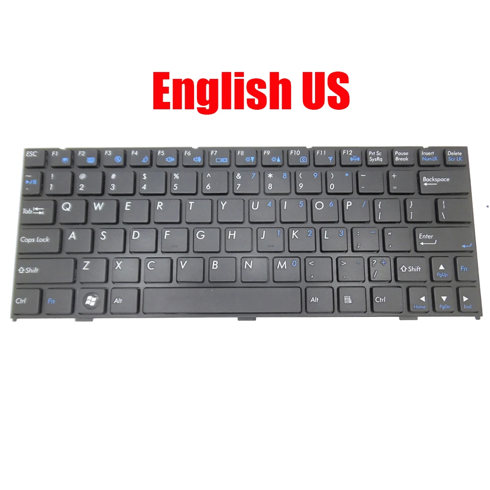 Laptop Keyboard For Prostar M1100 M1100M M1100Q M1101 M1110 M1110Q M1110QR M1111 M1115 W110ER W110ERF English US Black New