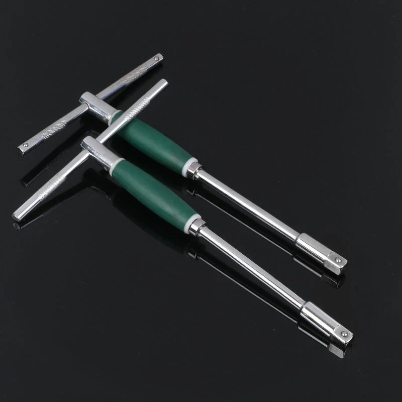 1PC 12.5mm interfaccia manuale chiave a forma di T chiave a bussola con impugnatura a T chiave a cricchetto con asta di forza utensili manuali chiave strumento di riparazione