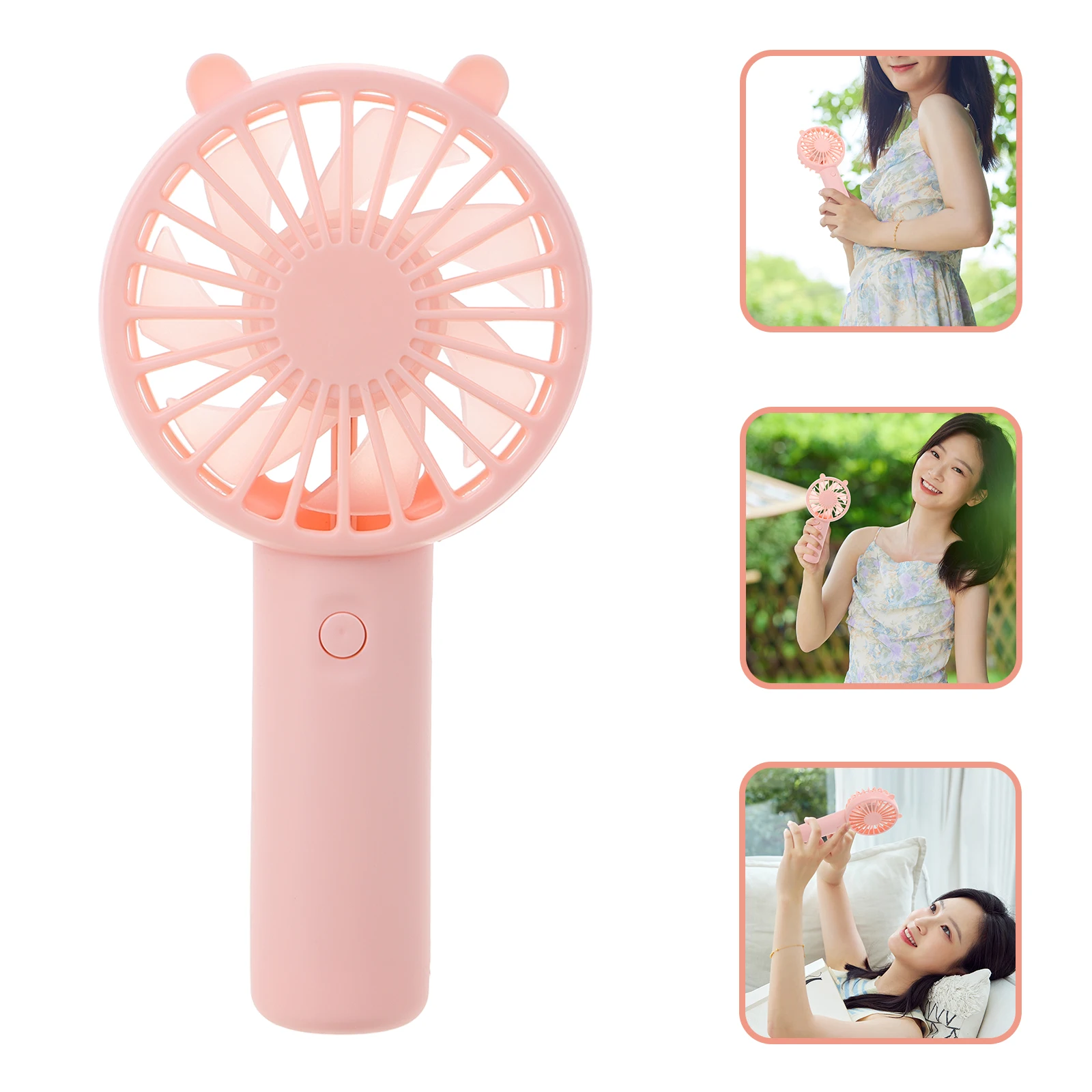 

【】Mini Portable Rechargeable Usb Handheld Long Life Silent Cooling For Travel Outdoor Summer Use Portable Mini