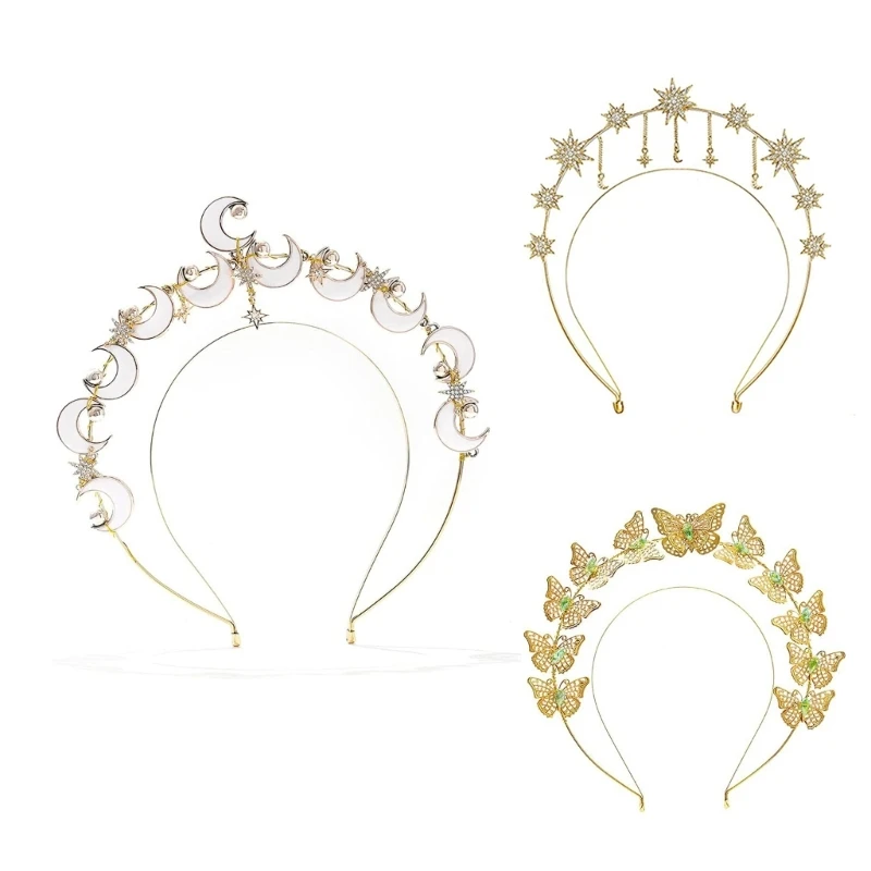 Queen Hair Hoop Mystical Vibes for Pageant Prom Bar Nightclub Dropship