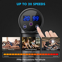 Portable Professional Athlete Body Muscle Massager, 20 Speeds Professional Massage Device with 6 Interchangeable Massage Heads f
