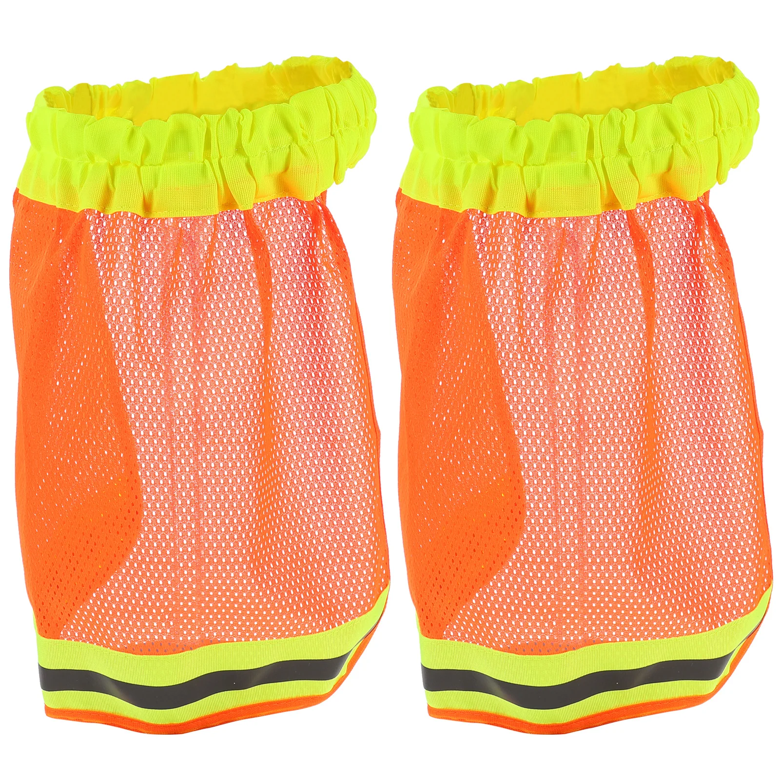 2 Pcs Reflective Hat Cover Stripe Shield Construction Site Hardhat Practical Hats