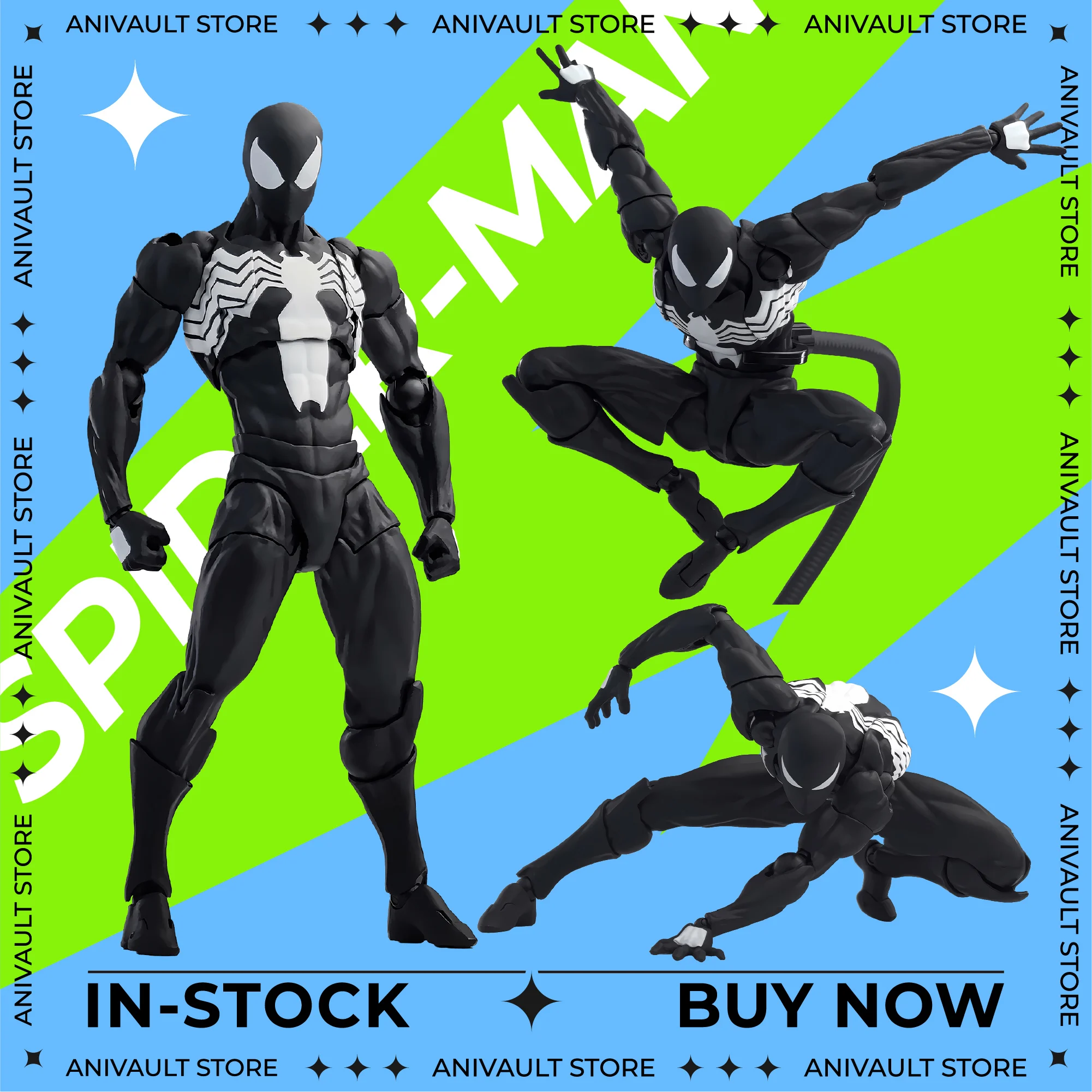 大人気！優れたスパイダーマン-ヴェノム-シンビオート-スパイダーマン-メストトイズ-可動式アクションフィギュア-コレクタブルモデル-子供向けギフト
