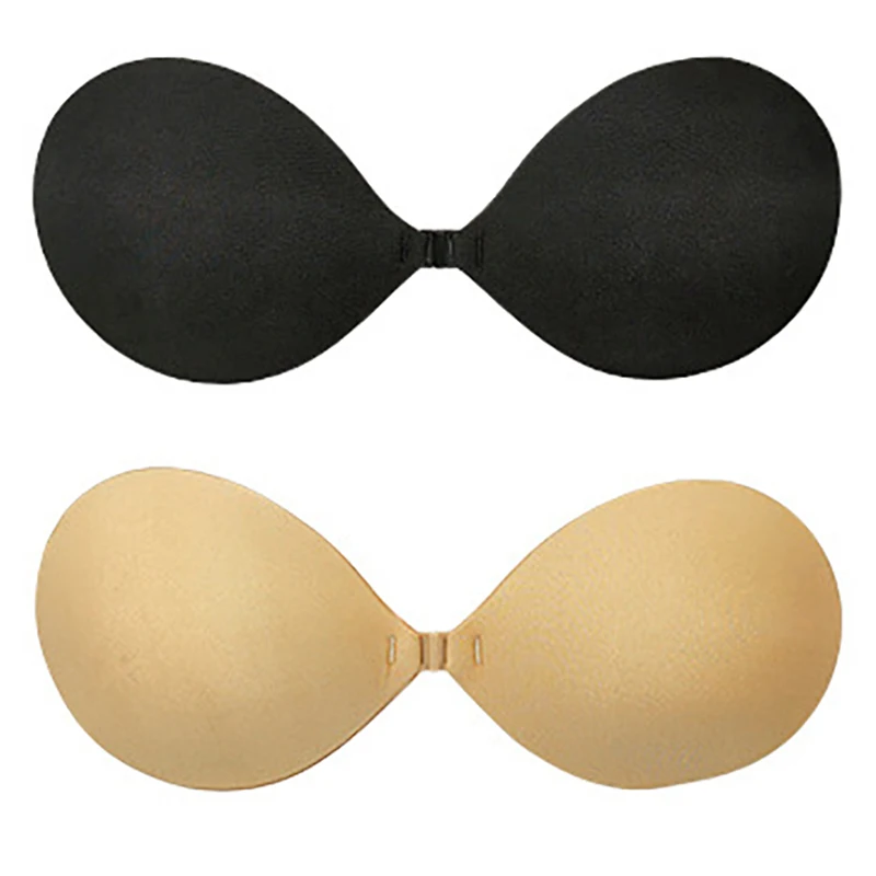 Sexy Sujetador Women's bra Invisible Push Up Bra Self-Adhesive Silicone Seamless Front Closure Sticky Backless Strapless Bra