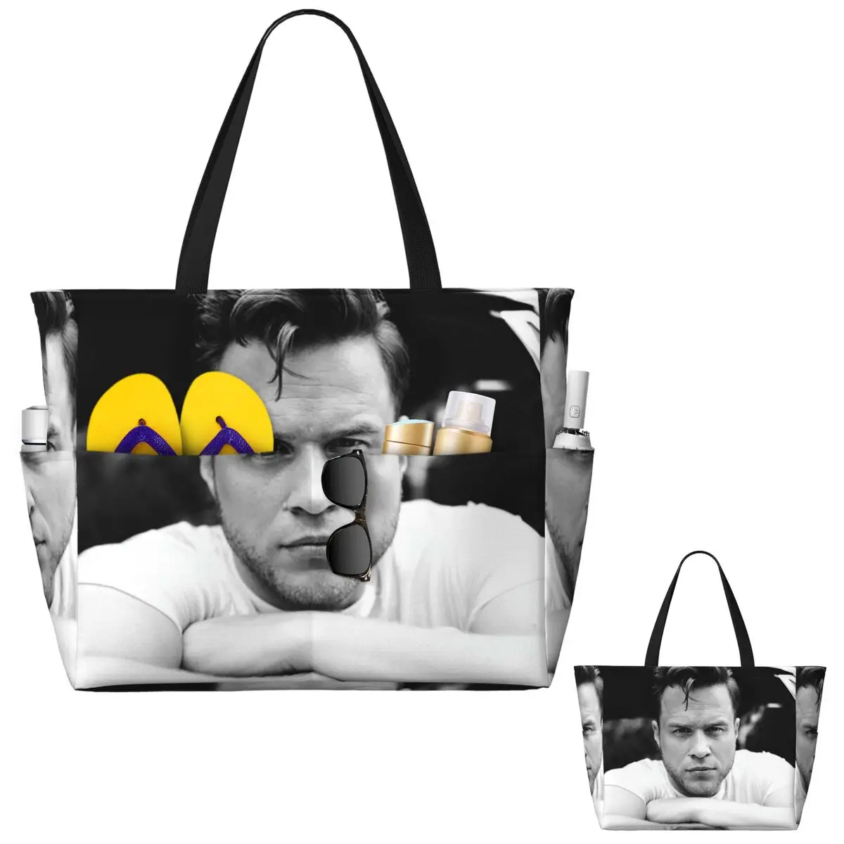 Olly Murs Strand-Einkaufstasche, Sport, Fitnessstudio, Yoga, Reisetasche, große Tragetasche, Damen-Reisetasche, Fitnesstasche