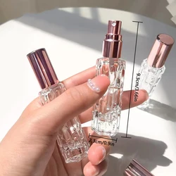 2Pcs 10ml Mini Perfume Spray Bottles Portable Travel Liquid Perfume Containe Atomizer Deliver A Perfume Funnel