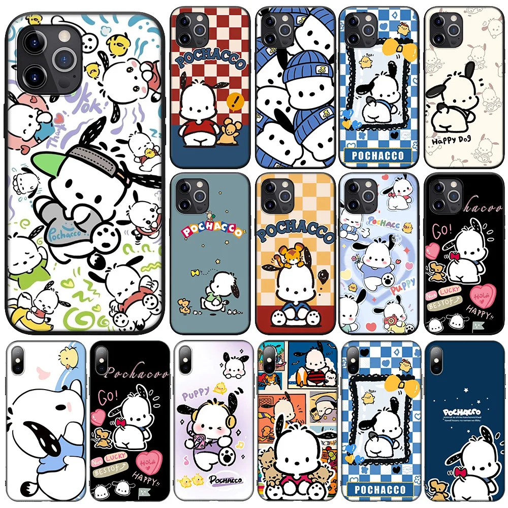 F-40 Cute Pochacco Dog New Phone Case for iPhone 16 15 14 13 Pro Max Mini Plus