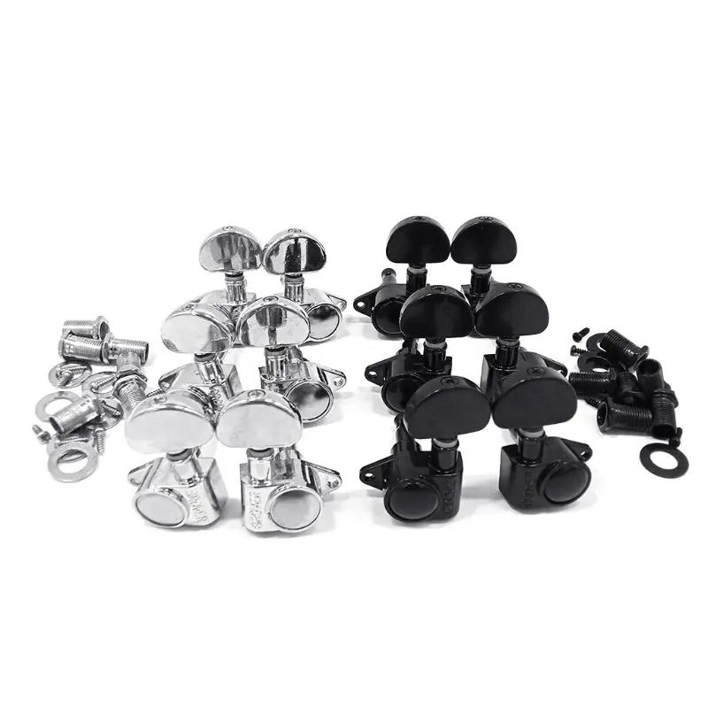 1 Set 3R 3L 6 String Guitar Tuning Pegs Keys Tuners Machine for Head Gear Ratio R66E