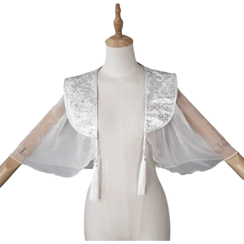 

Аксессуары Hanfu в древнем стиле, черно-белый Cheongsam, солнцезащитная одежда в древнем стиле, накидка в китайском стиле, пальто