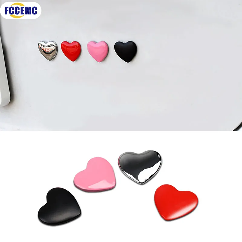 DIY Heart Shaped Love Top Quality 100% 3D Metal Red Gold Silver Black Ho Auto Motorcycle Emblem Badge Stickers Car Styling