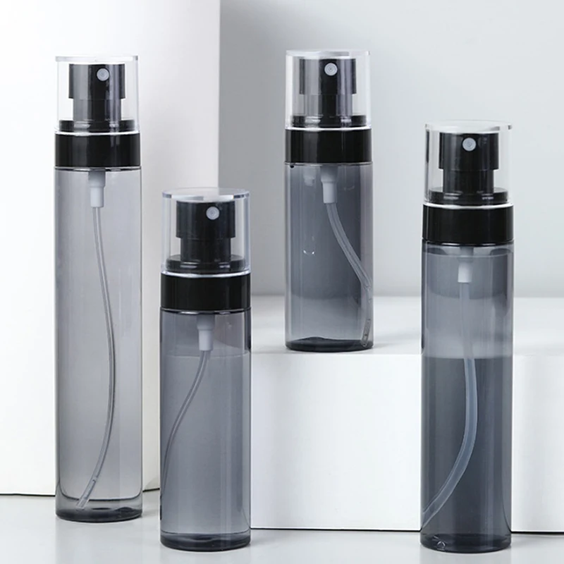 Botellas rellenables portátiles, atomizador de Perfume de plástico transparente, Mini botella vacía de prensa de pulverización, botella Sub-embotellado, accesorios de viaje