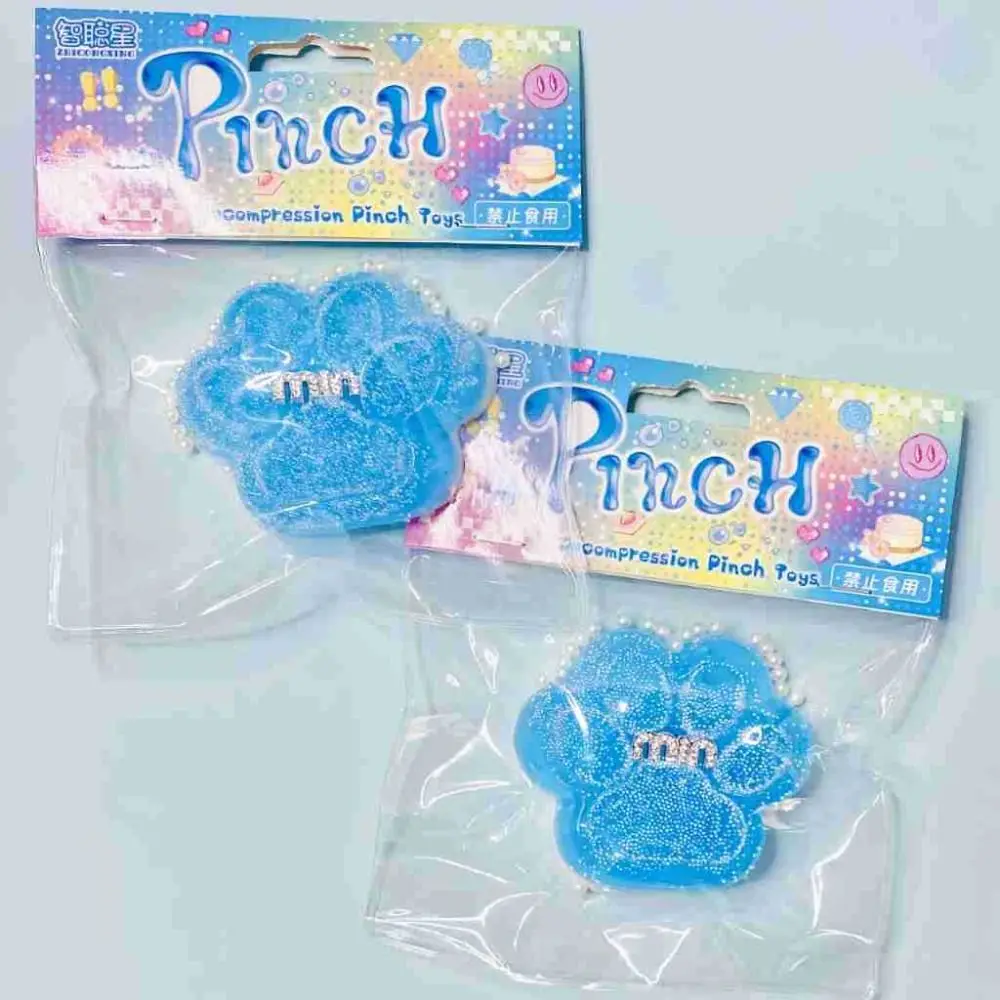 Cute Soft Squeeze Cat Paw Toys Reduce Stress Sticky Pinch Decompression Toy Slow Rebound Stress Relief Relax Toys