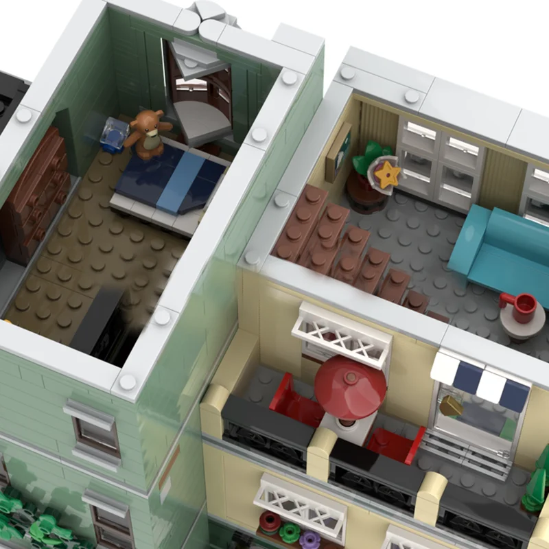 Costruzione modulare della città Moc Mattoni da costruzione Negozio di gioielli e giocattoli Tecnologia Blocchi modulari Regali Giocattolo di Natale Set fai da te Assemblaggio