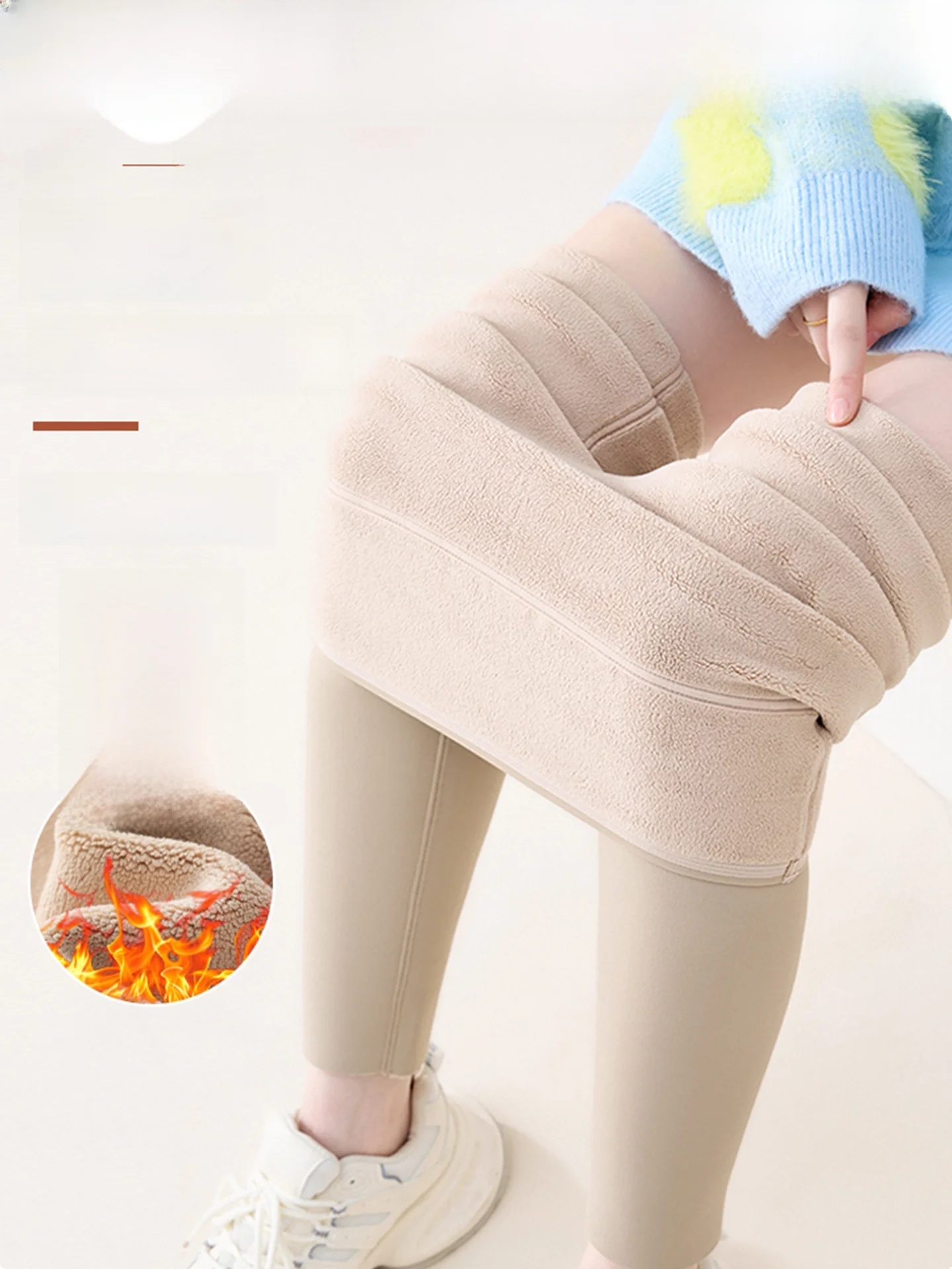 Pantaloni a vita alta Thiened Fce Arkskin Pantaloni da yoga fitn da donna Calore Boting di piccole dimensioni Persona