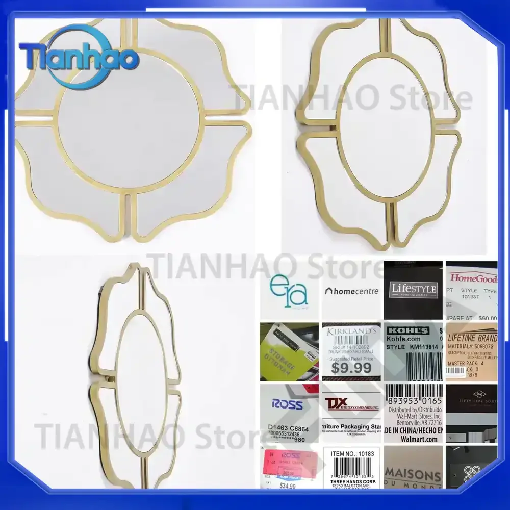 Top Quality New Bathroom Decor Wall Mirror 50cm Modern Round Large Home Decorative Mirror for Living Room